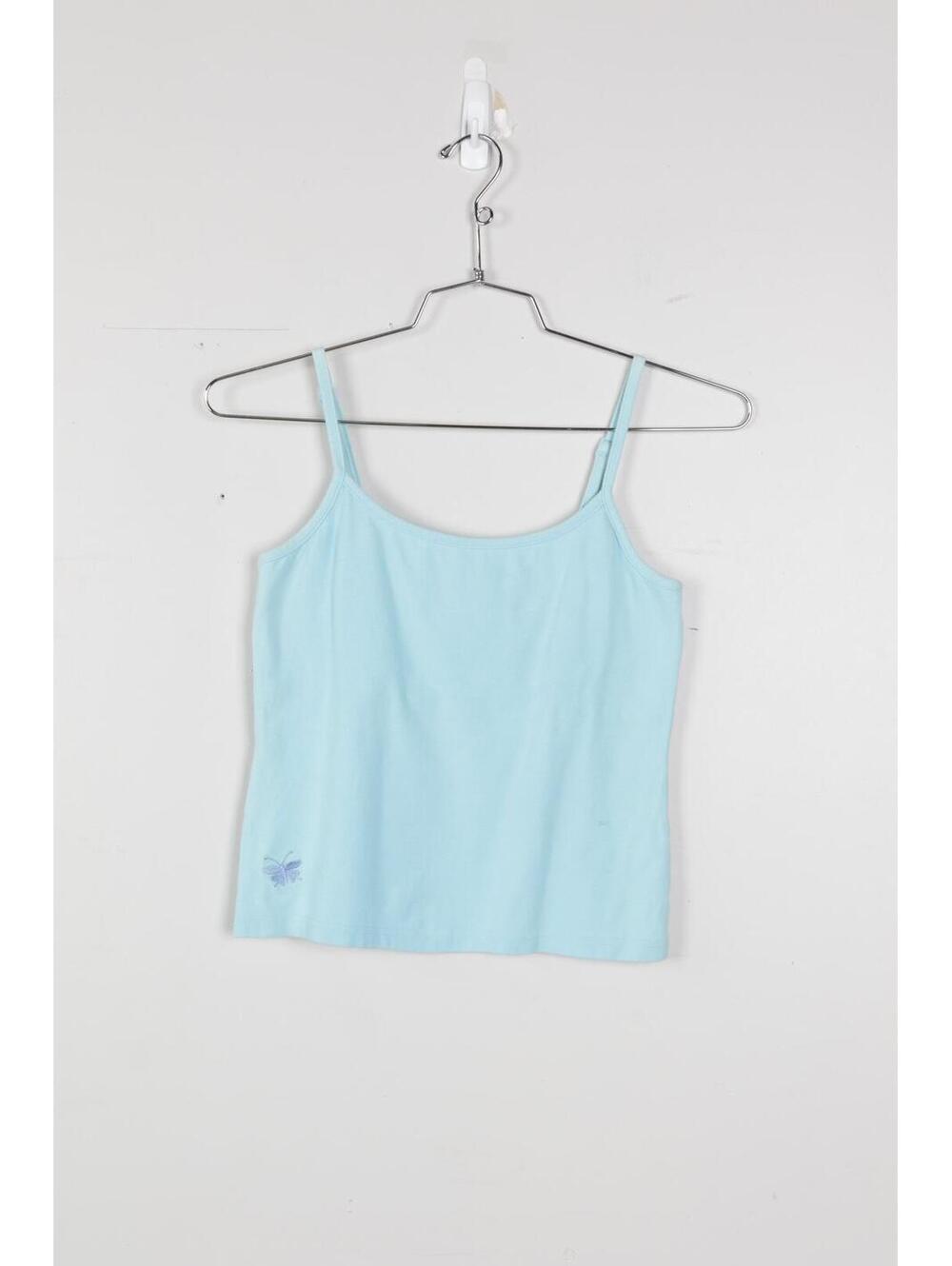 00's La Vie En Rose Butterfly Strap Tank Top